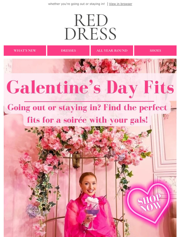 Red Dress Boutique What to wear for Galentine's Day Milled