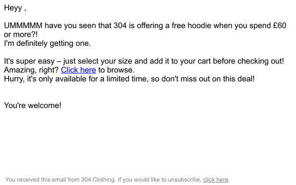 Order #3048651 is valid for a free hood