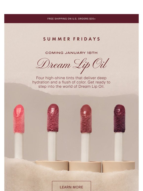 Coming Soon: Dream Lip Oil