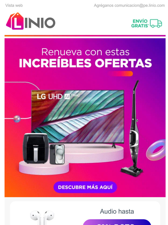 Hasta 50% dcto en tecnología📱