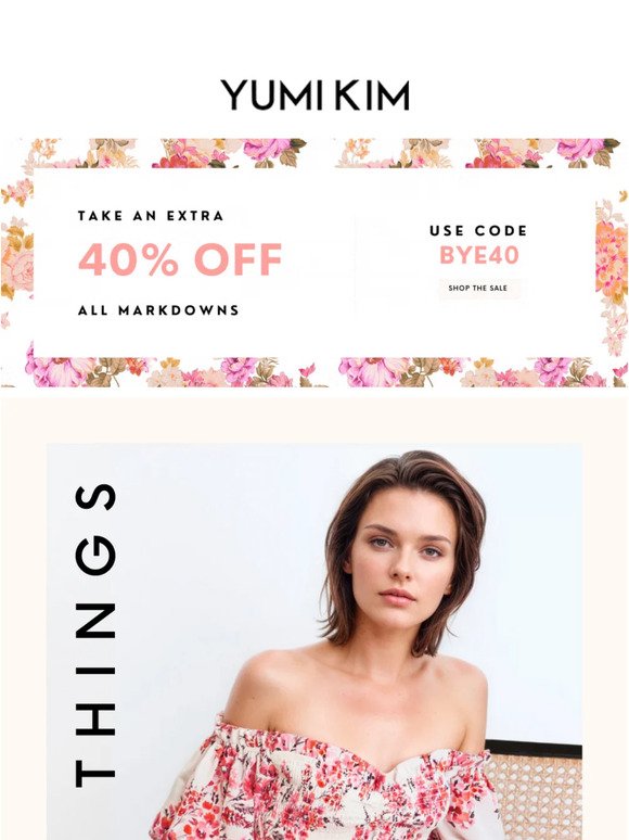 The Sweet Sale! Extra 40% OFF Markdowns