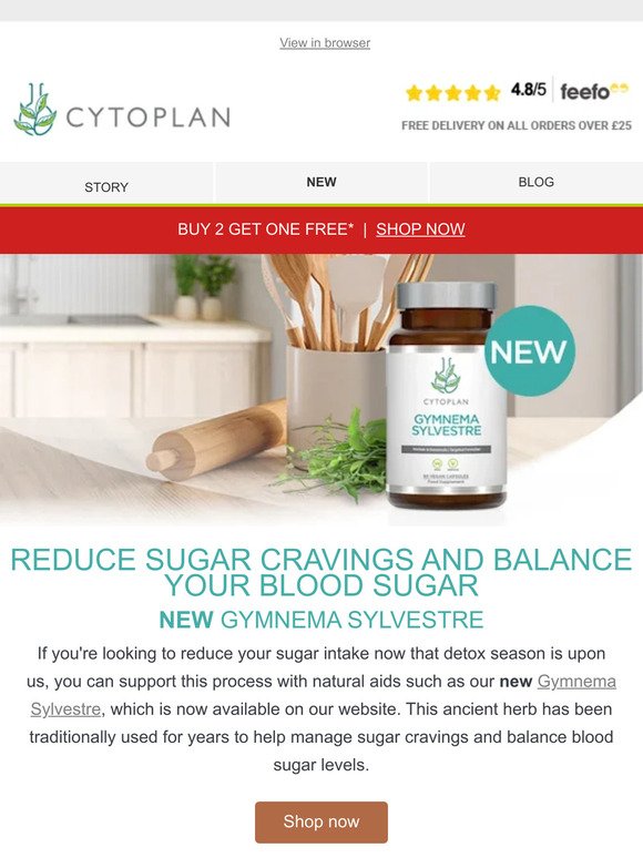 Help reduce your sugar cravings with our NEW product: Gymnema Sylvestre