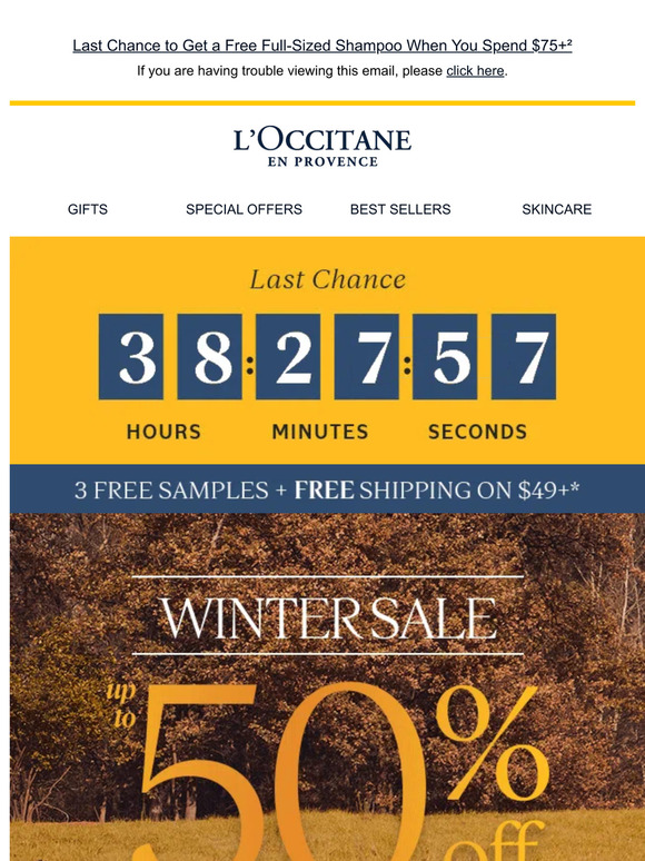 L'Occitane US Email Newsletters Shop Sales, Discounts, and Coupon Codes
