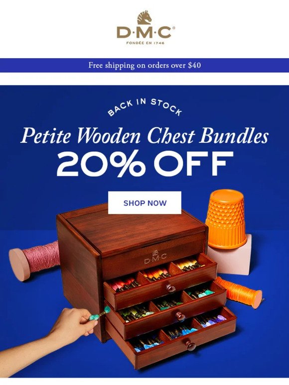 20% off Petite Vintage Wooden Chest Bundles