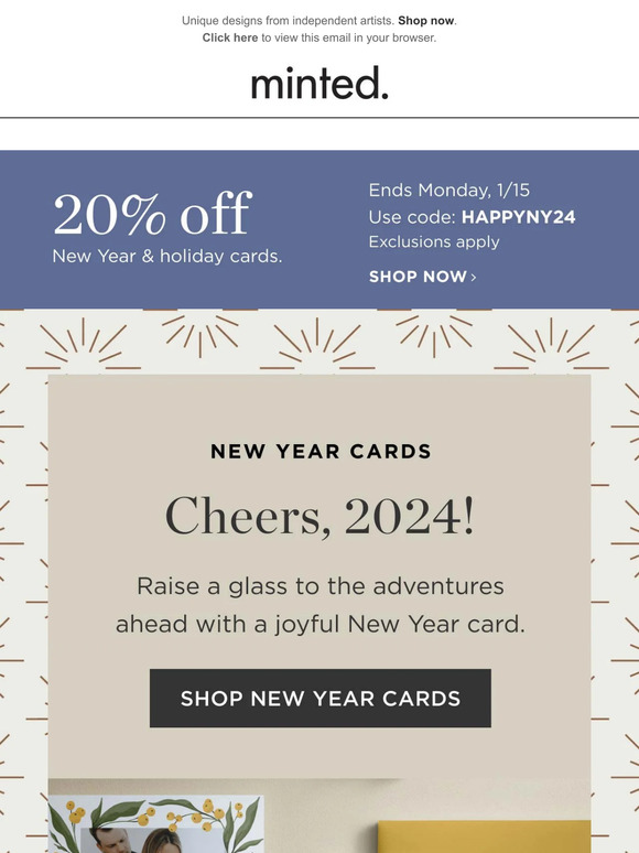 Minted Email Newsletters Shop Sales, Discounts, and Coupon Codes