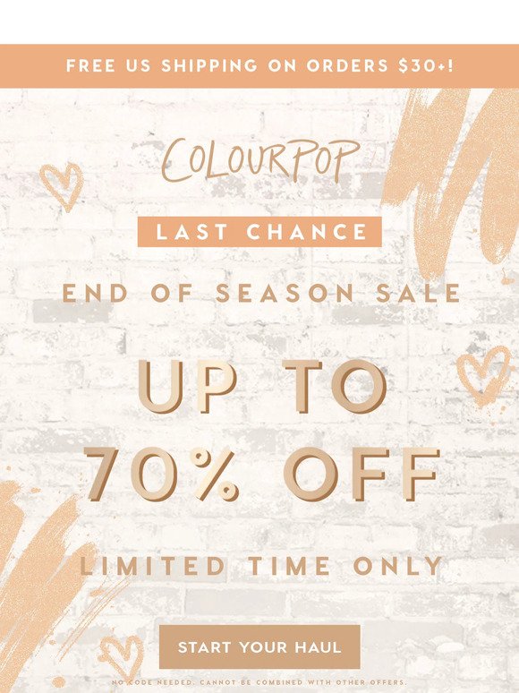 ENDS TONIGHT: Up to 70% off! ✨