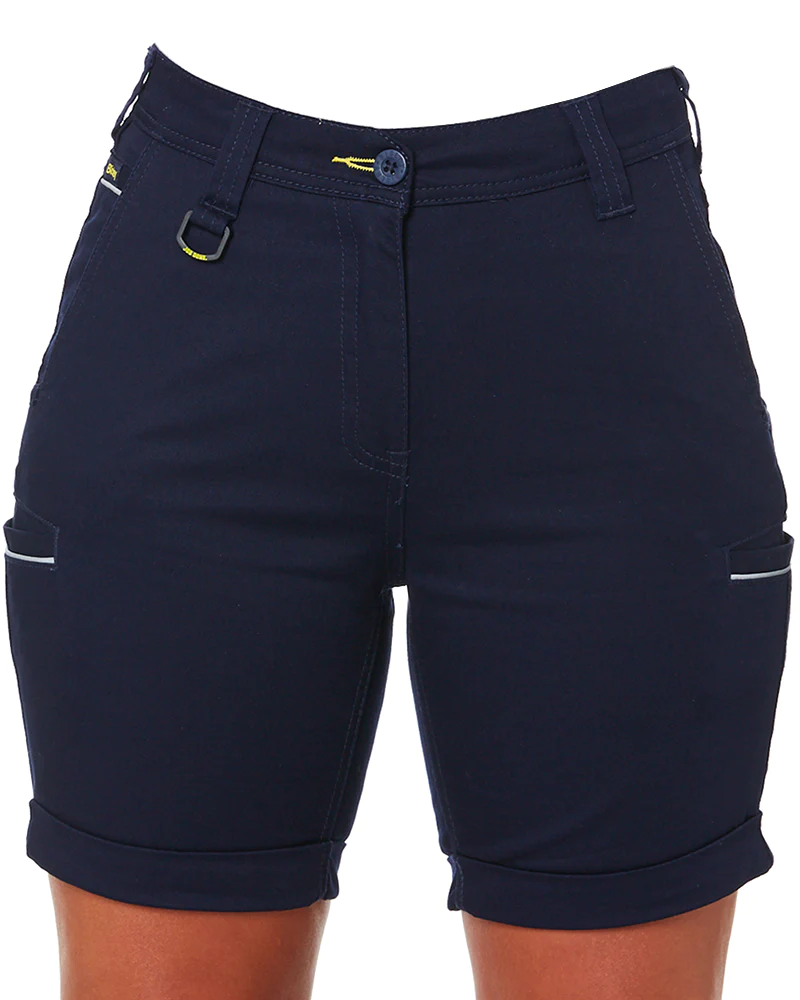Image of Bisley Womens Stretch Cotton Short - Navy