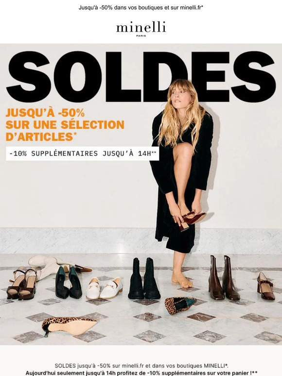 SOLDES JUSQU'À -50% 🔥 -10% SUPP jusqu'à 14h aujourd'hui seulement**
