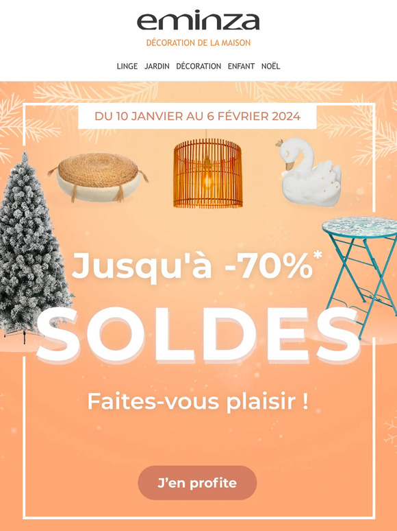 📢 C'est les Soldes ! Jusqu'à -70% sur une sélection d'articles