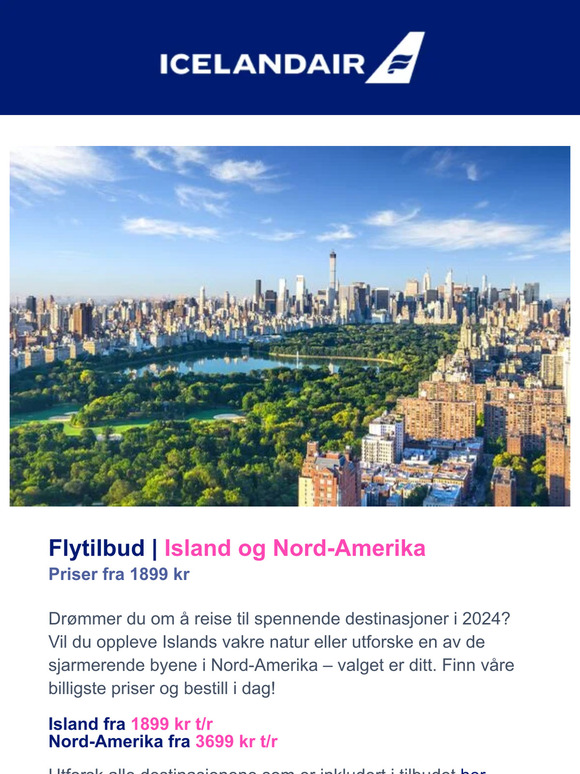 Flytilbud! | Priser fra 1899 kr t/r