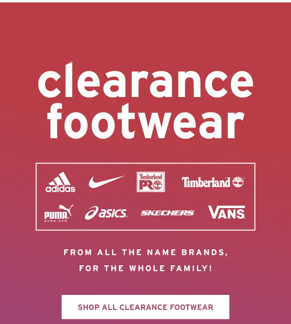 Clearance Footwear - Click to Shop All