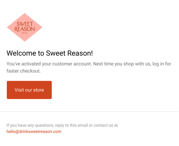Customer account confirmation