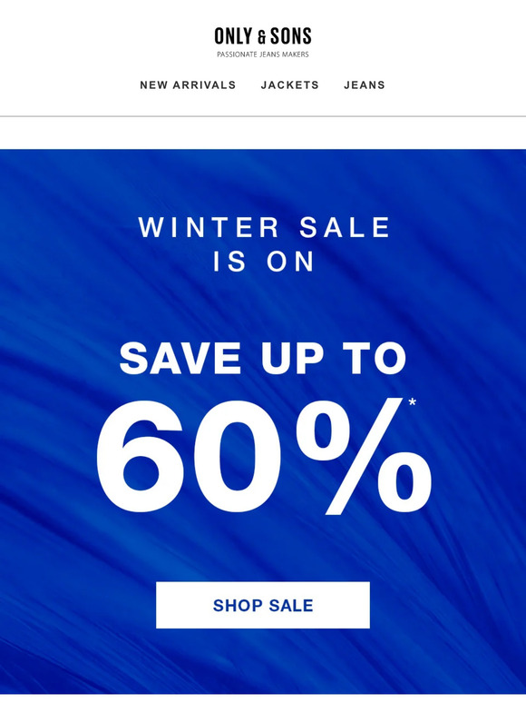 WINTER SALE: SAVE UP TO 60%
