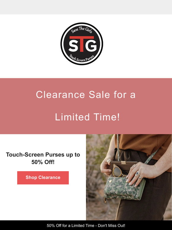 Save the girls touch screen purses 50 off touch screen purses 
