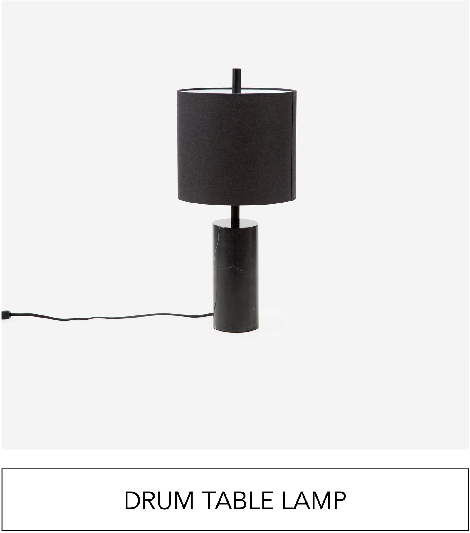 DRUM TABLE LAMP