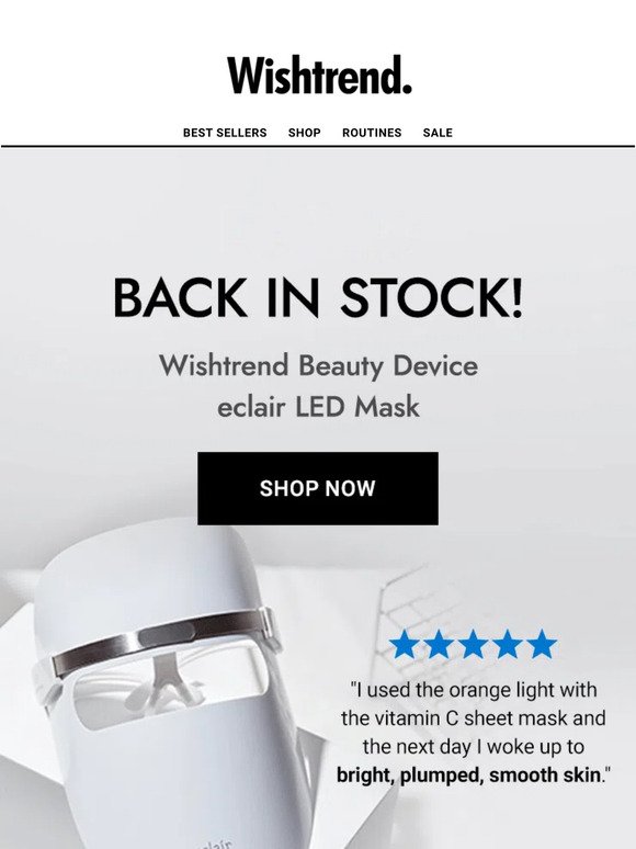 📢ECLAIR LED Therapy Mask Back In Stock!