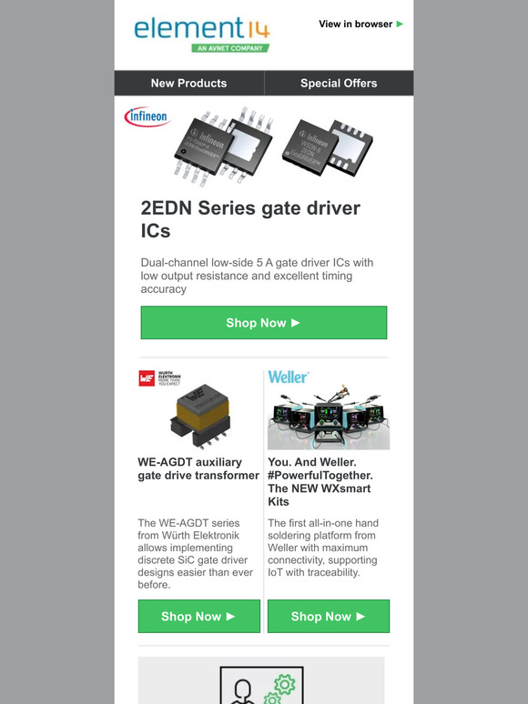 This weeks selection of products from leading manufacturers