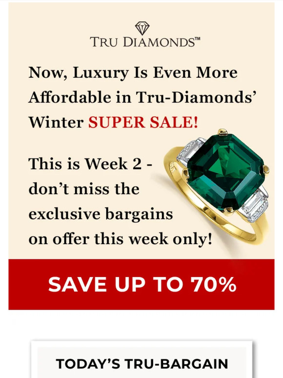 Dear Jewelry Lover, Don’t miss out! Week 2 SUPER-SALE is underway ✨