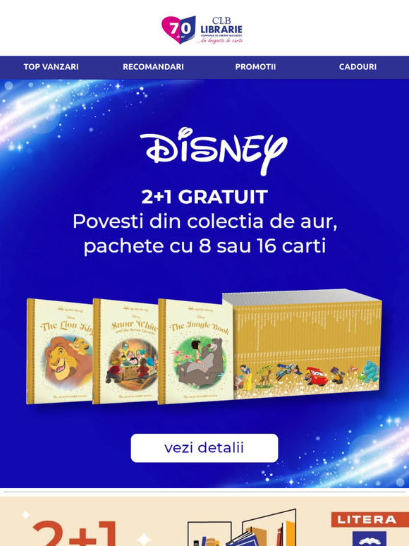 ‼️🎁📚 2+1 Gratuit la pachetele Disney si la toate cartile de la Editura Litera 📚🎁‼️