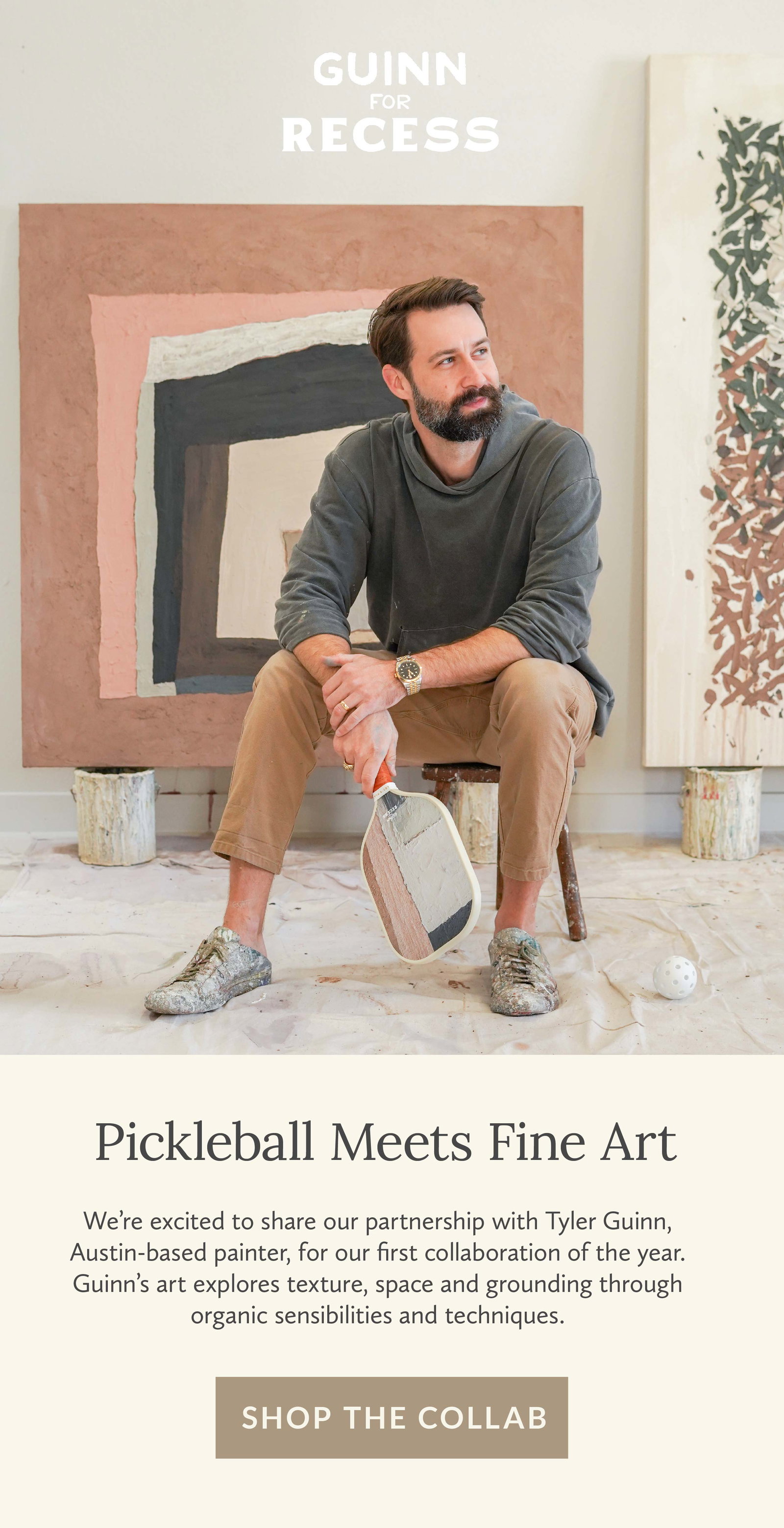 Recess Pickleball x Tyler Guinn Artist Collaboration Paddles