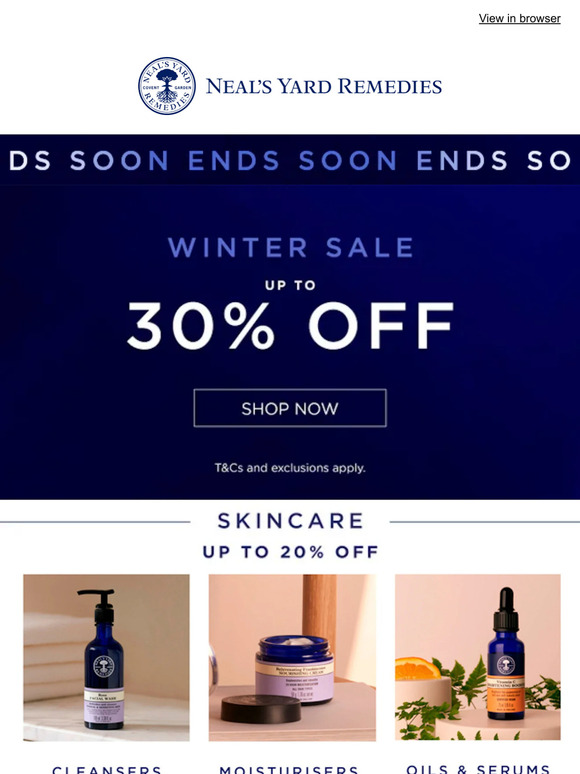 Neals Yard Remedies Email Newsletters Shop Sales, Discounts, and