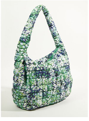The Printed Quilted Puffer Shoulder Bag