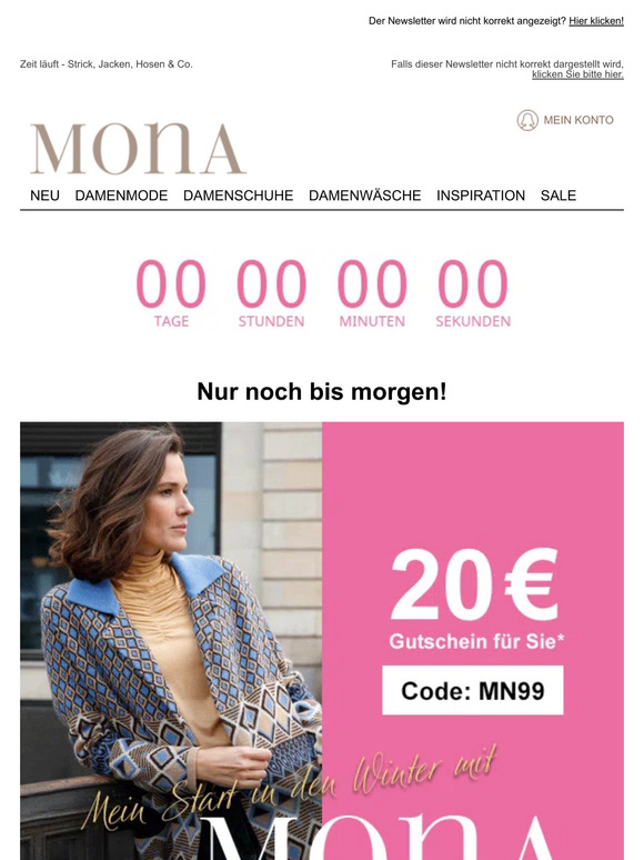 📣 Nur noch bis Sonntag: 20€ auf Winter Mode sparen