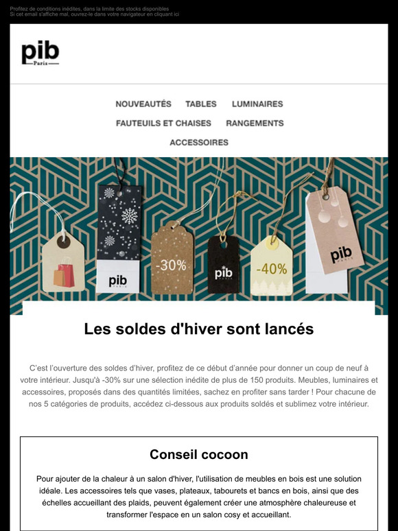 Soldes : réductions exceptionnelles jusqu'à -30%