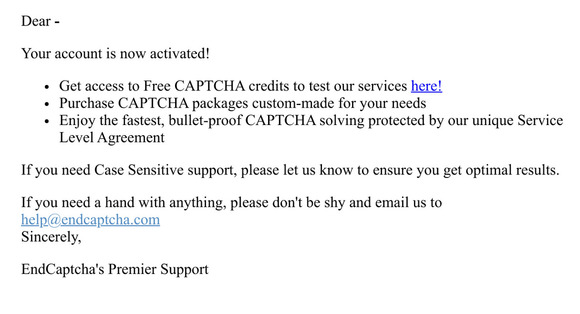 Welcome to EndCAPTCHA!