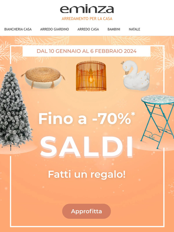 📢 Finalmente i SALDI ! -70% su una selezione di articoli