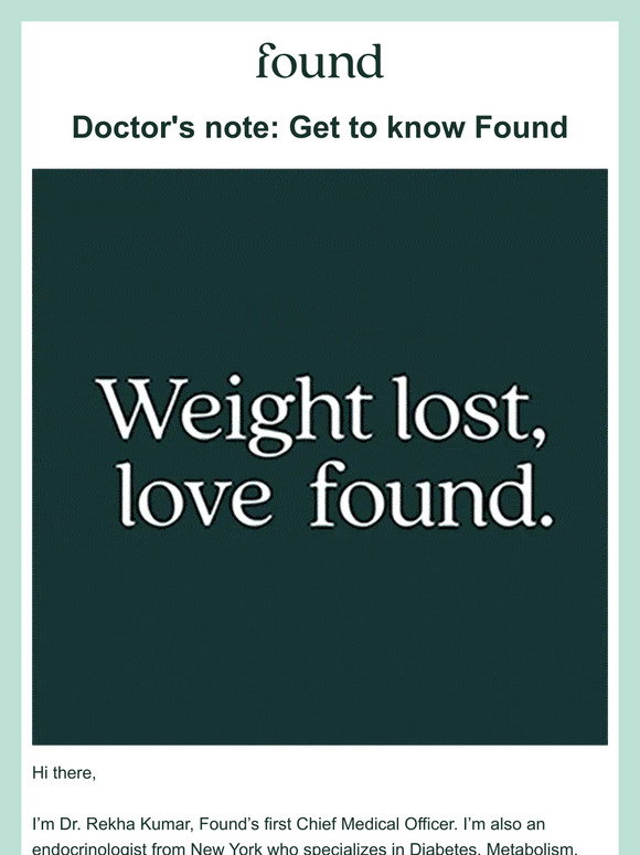 Found Health: Doctor's note: Get to know Found | Milled