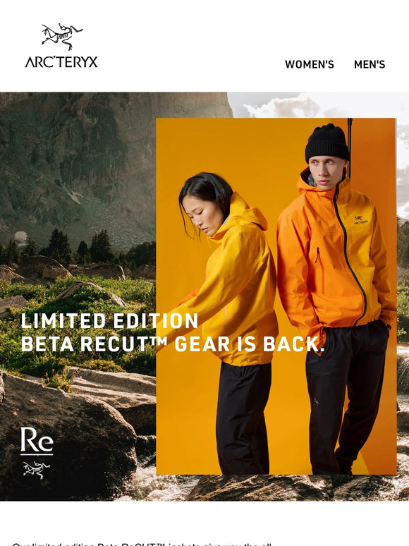 Arc'teryx: Just Released: New Beta ReCUT™ Gear | Milled