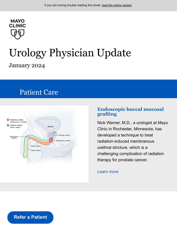 The Mayo Clinic Diet Mayo Clinic Urology Physician Update, January