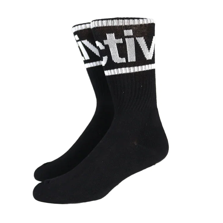 Image of XL Lockup Crew Sock - Black