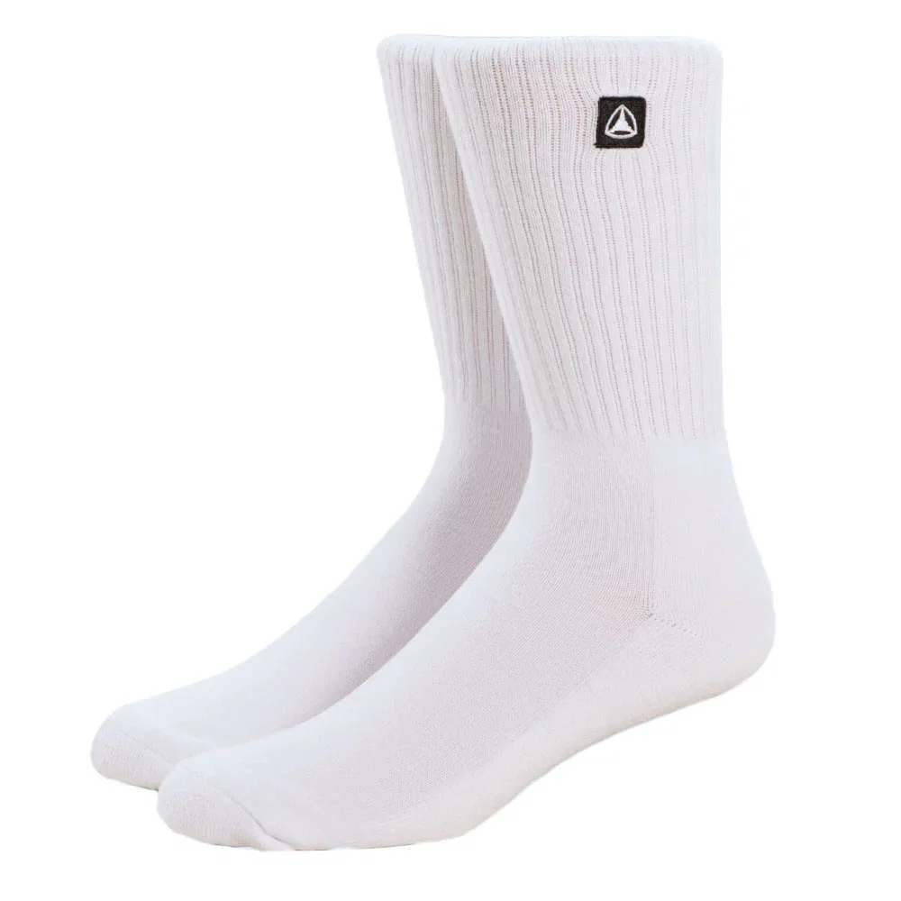Image of Men's Box Icon Crew Sock - White