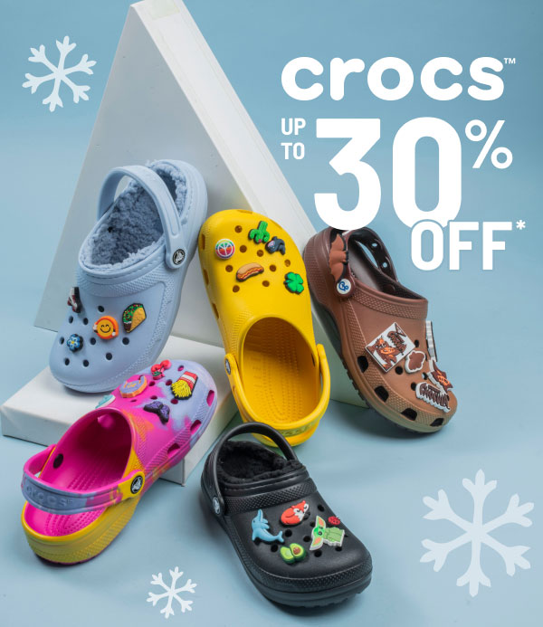 Crocs 30 off new arrivals