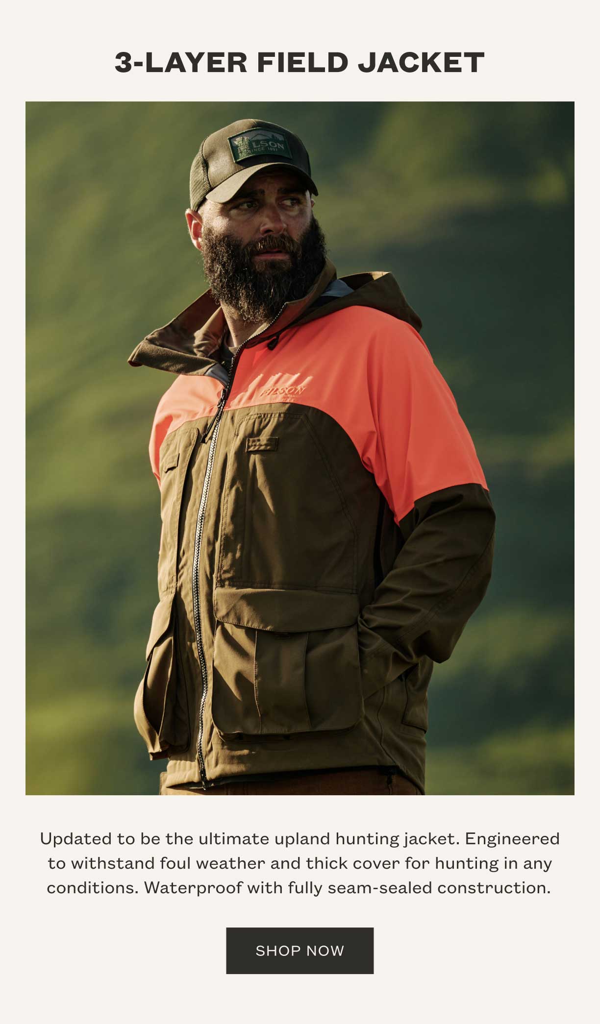 ジャケット・アウター WOOL CAVARLY TWILL HUNTING BLOUSON Cavalry wool field jacket by Filson | Navy (Blue)