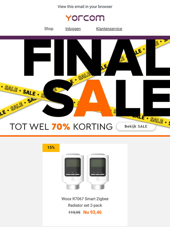 ✔️Krijg meer voor minder - Final Sale met kortingen tot 70%!