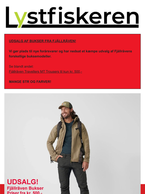 UDSALG HOS LYSTFISKEREN.DK
