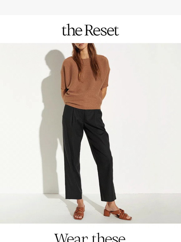 High Waisted Slouchy Trouser