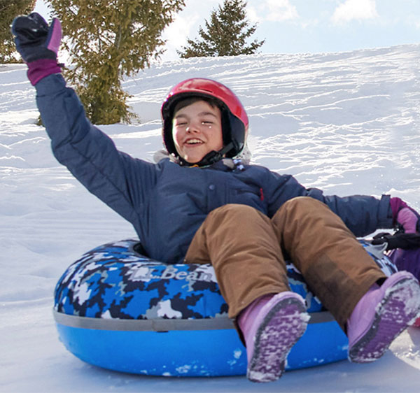 L.L.Bean Snow Tubes that Speed Down Snowy Slopes Milled
