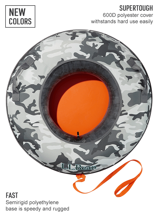 L.L.Bean Snow Tubes that Speed Down Snowy Slopes Milled