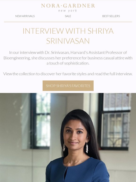 Interview with Shriya Srinivasan