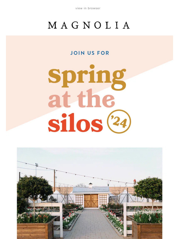 Magnolia You’re invited Spring at the Silos Milled