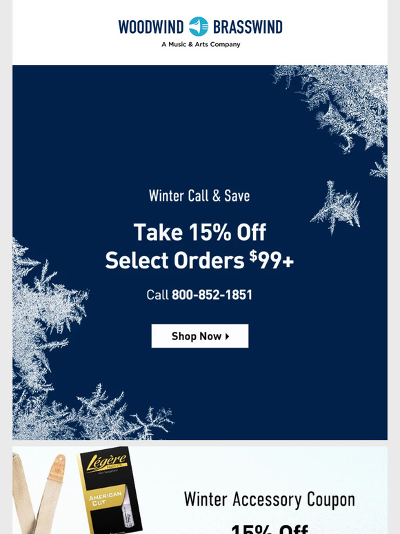 Last chance to call and save 15%