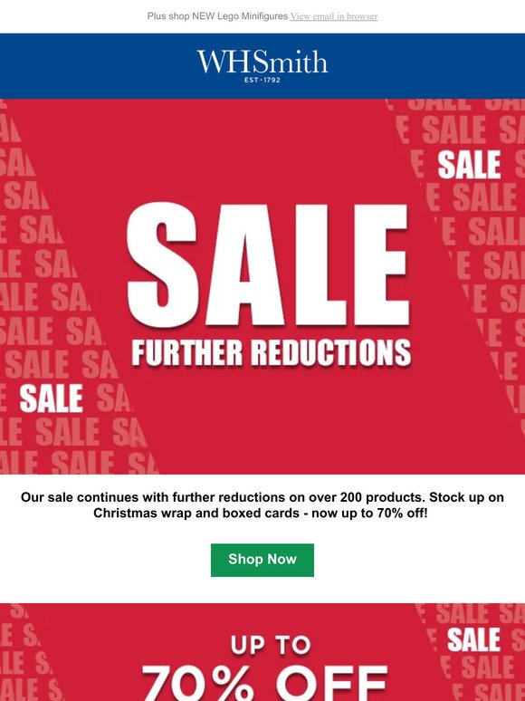 Sale: Further Reductions!