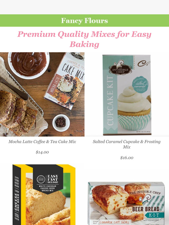 OliveNation New Arrival Baking Mixes & Topping Sauces at Fancy Flours