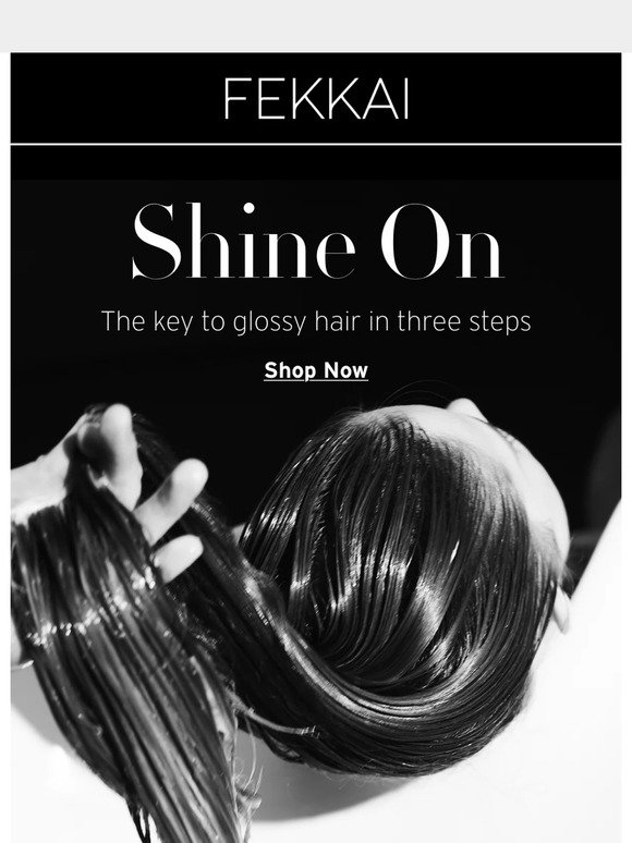 Glossy Hair In Three Steps