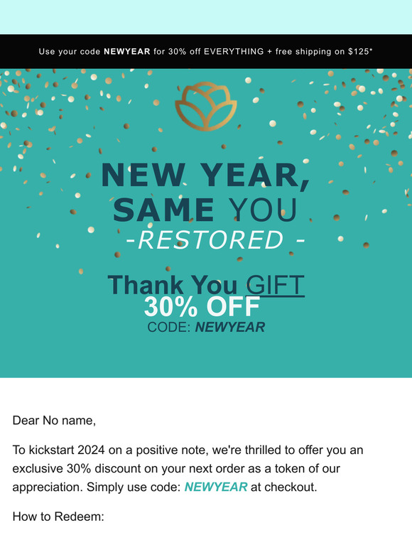 Enjoy 30% Off Your Order 🎉