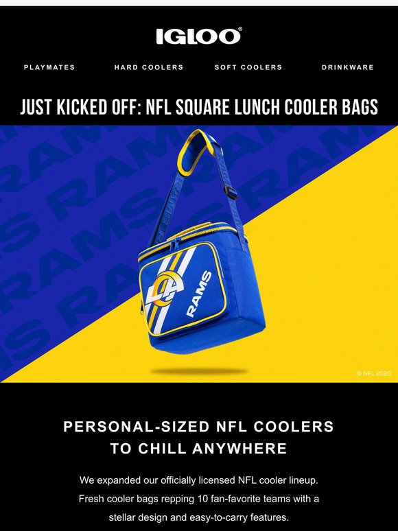 Let’s gooo! New NFL Cooler Bags to rep your team.🏈